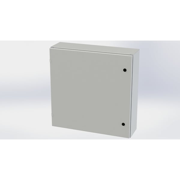 1/4 Turn Latch Electrical Enclosures, 30 in H, 8 in D, 30 in W, NEMA 3R, 4, 12, 13, Carbon Steel
